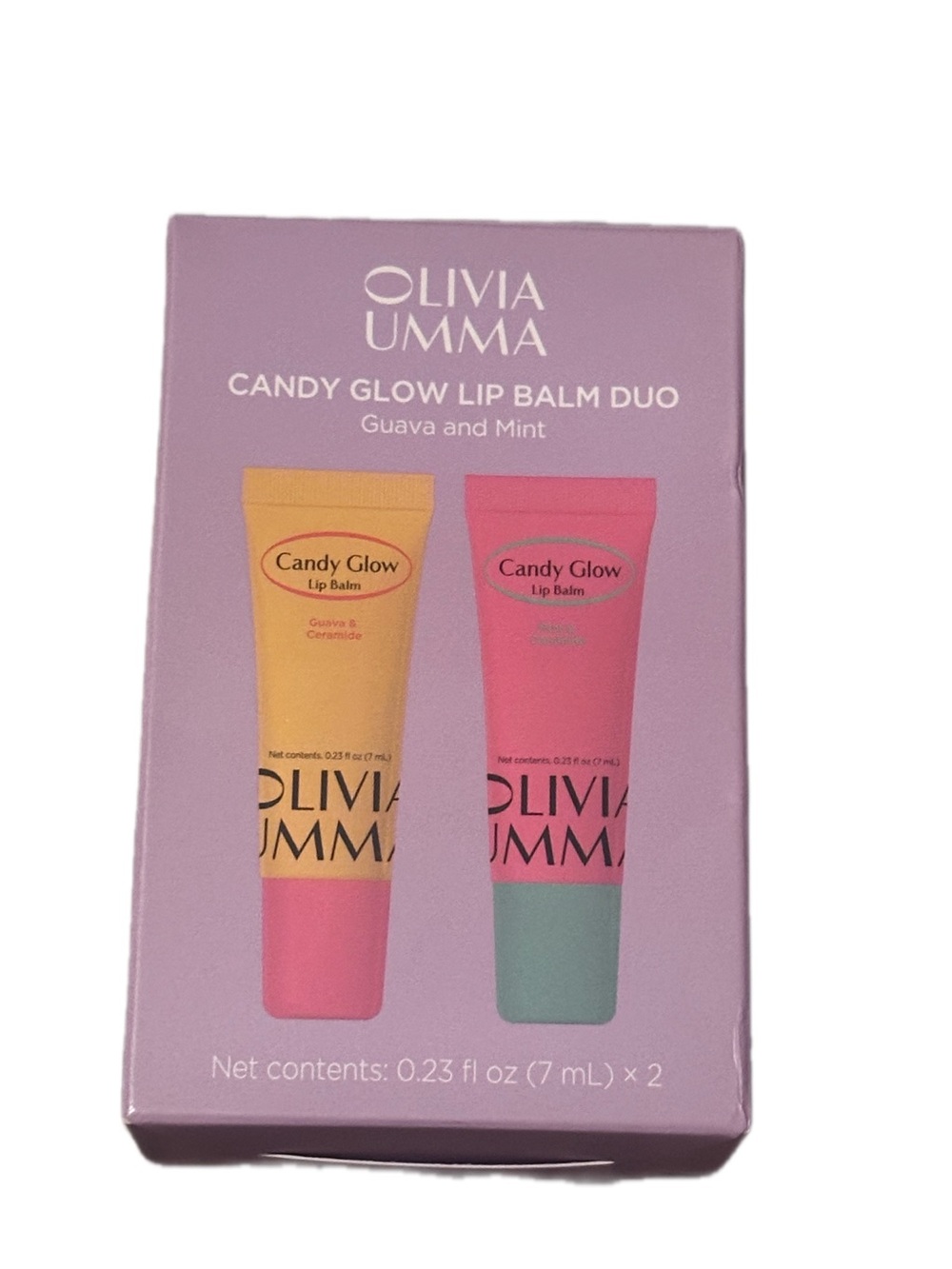 Candy Glow Lip Balm Duo — Guava (Pink) & Mint (Yellow)
